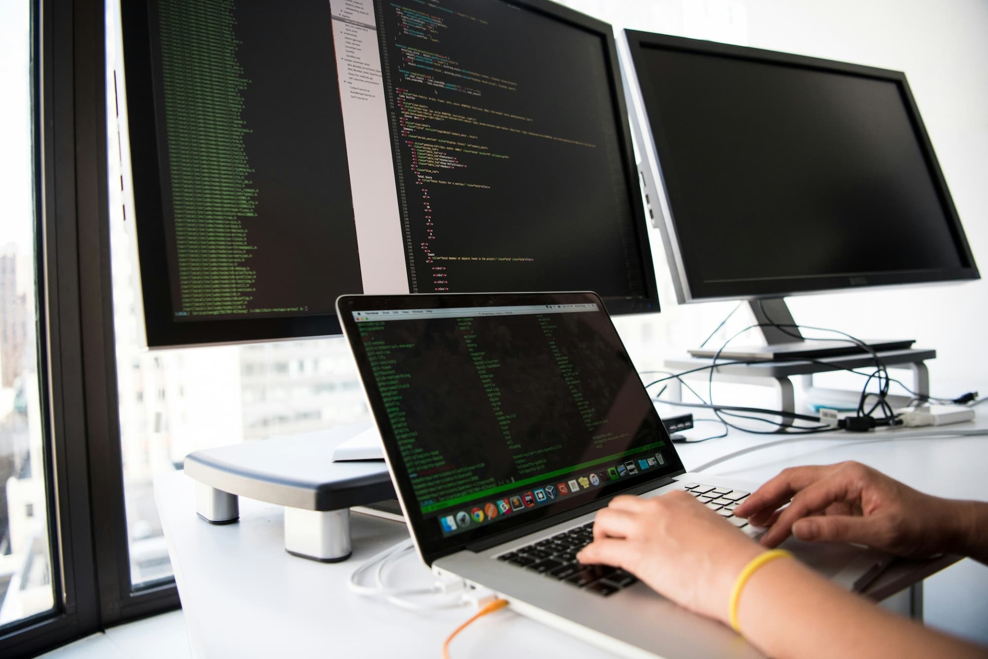 a set of screens