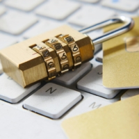 a padlock ona keyboard
