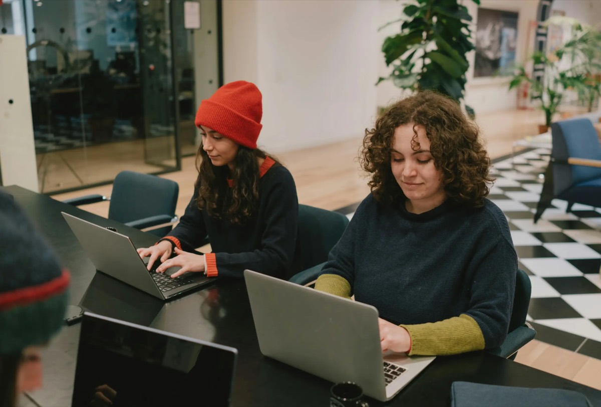 IT professionals discussing a project