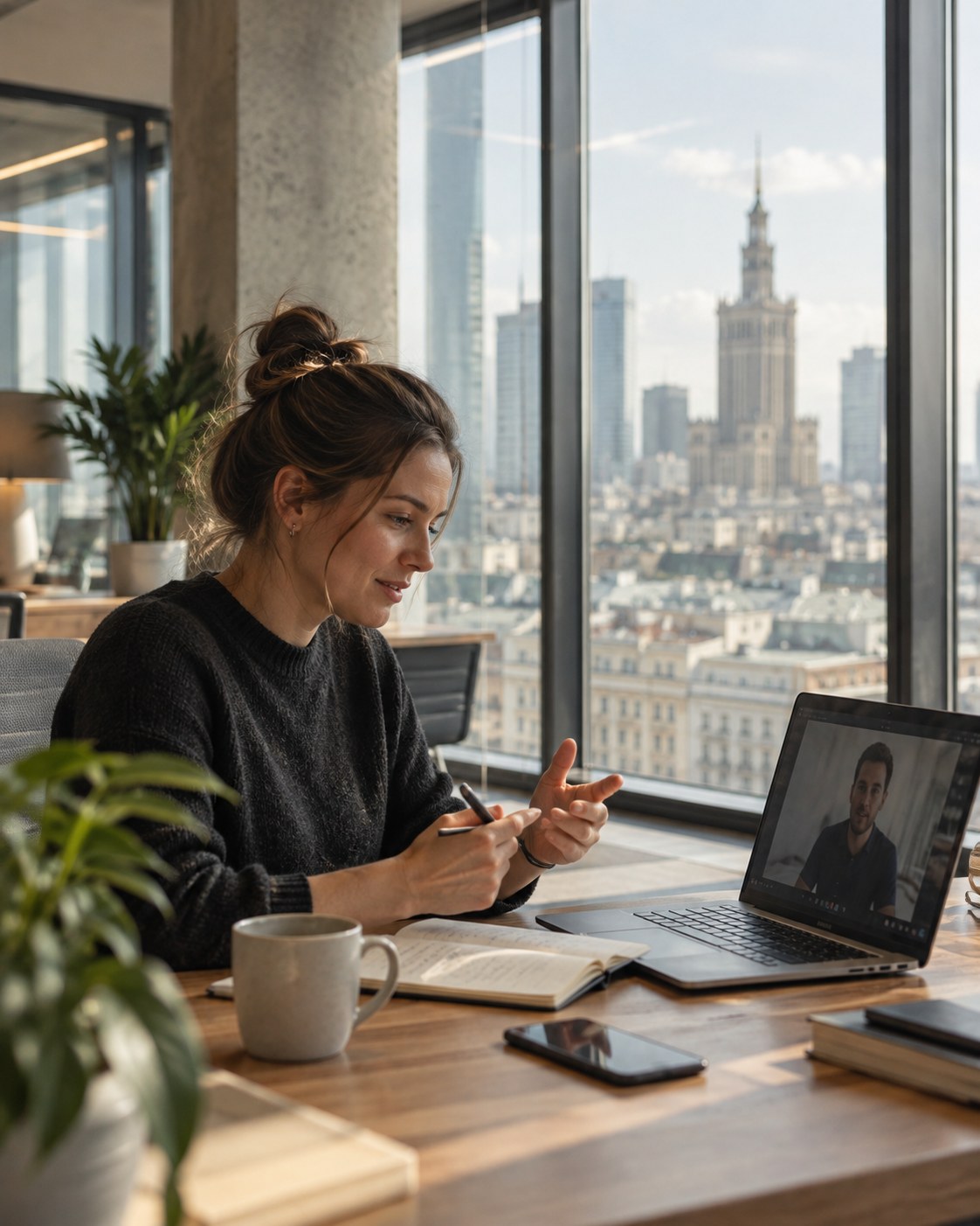 IT recruiter conducting a video interview with a candidate
